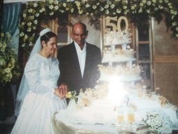 Marino Dias y Josefina Ureña en sus 50 años de matrimonio