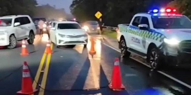 Autovía del Nordeste paralizada tras el desborde de ríos por fuertes lluvias