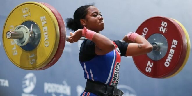 Dahiana Ortiz se baña de oro en la halterofilia de los Juegos Centroamericanos Santo Domingo 2026