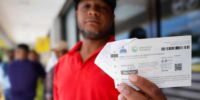 Alza del marbete 2026: DGII fija nuevas tarifas entre 2,000 y 4,000 pesos