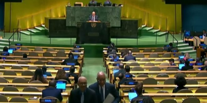 Tensión y gritos en la ONU: Waltz exige al canciller cubano abandonar el podio