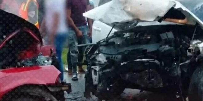 Identifican 3 de accidente en Circunvalación de Santo Domingo; había una embarazada