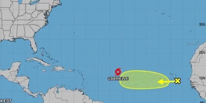 Tormenta Tropical Gabrielle se forma en el Atlántico: Indomet llama a estar atentos