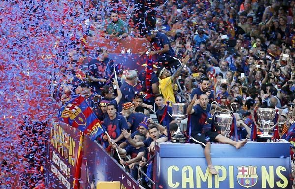 Celebración Barcelona Campeón