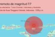 Terremoto de magnitud 7,7 sacude la costa de Indonesia y activa alerta temprana de tsunami